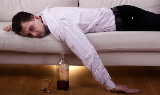 Sleeping after drinking
