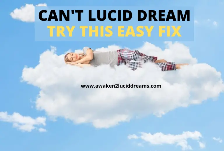 woman on cloud dreaming