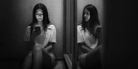 Scary mirror reflection